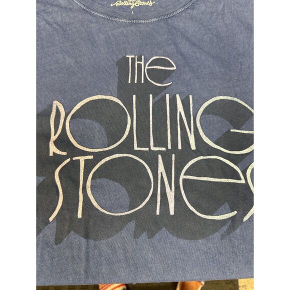 The Rolling Stones Blue Graphic T-Shirt L 100% Cotton - Picture 5 of 6